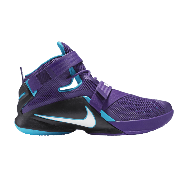 Nike LeBron Soldier 9 EP 'Summit Lake Hornets' — Court Purple/Black/Blue Lagoon