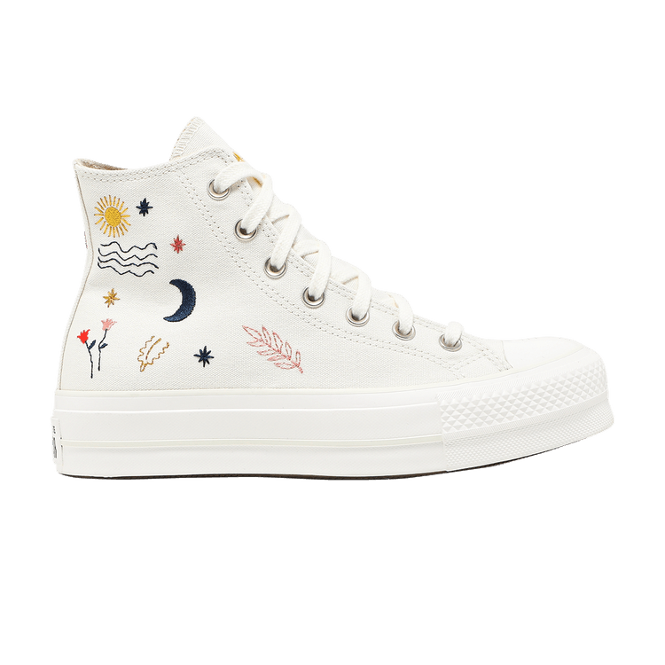 Converse Wmns Chuck Taylor All Star Platform High 'It's Okay To Wander - Egret' — Egret/Vintage White/Black