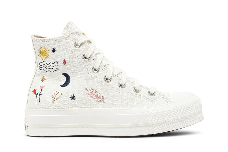 Converse Wmns Chuck Taylor All Star Platform High 'It's Okay To Wander - Egret' — Egret/Vintage White/Black