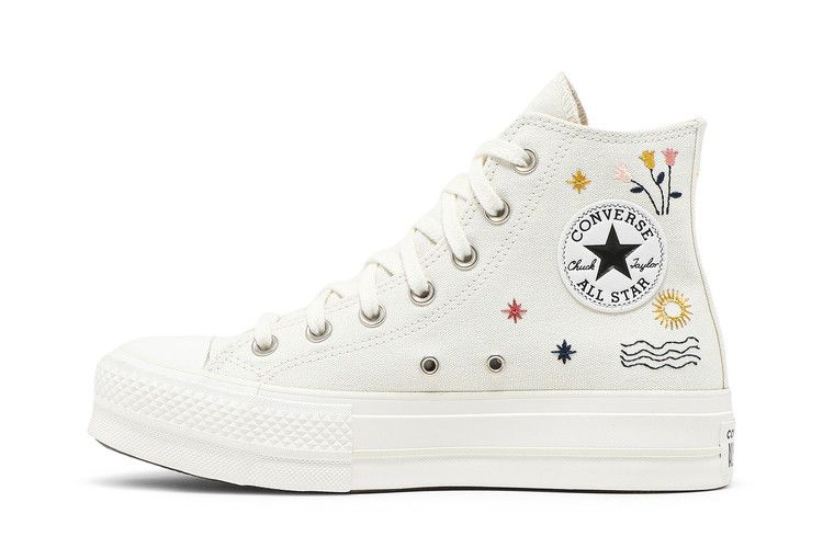 Converse Wmns Chuck Taylor All Star Platform High 'It's Okay To Wander - Egret' — Egret/Vintage White/Black