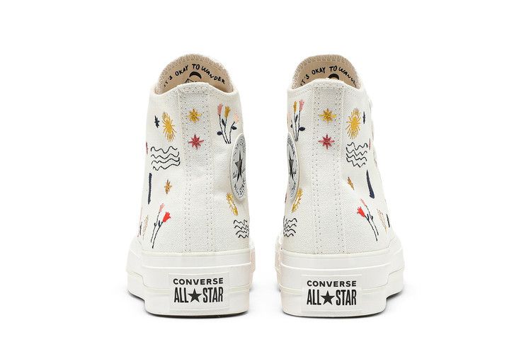 Converse Wmns Chuck Taylor All Star Platform High 'It's Okay To Wander - Egret' — Egret/Vintage White/Black