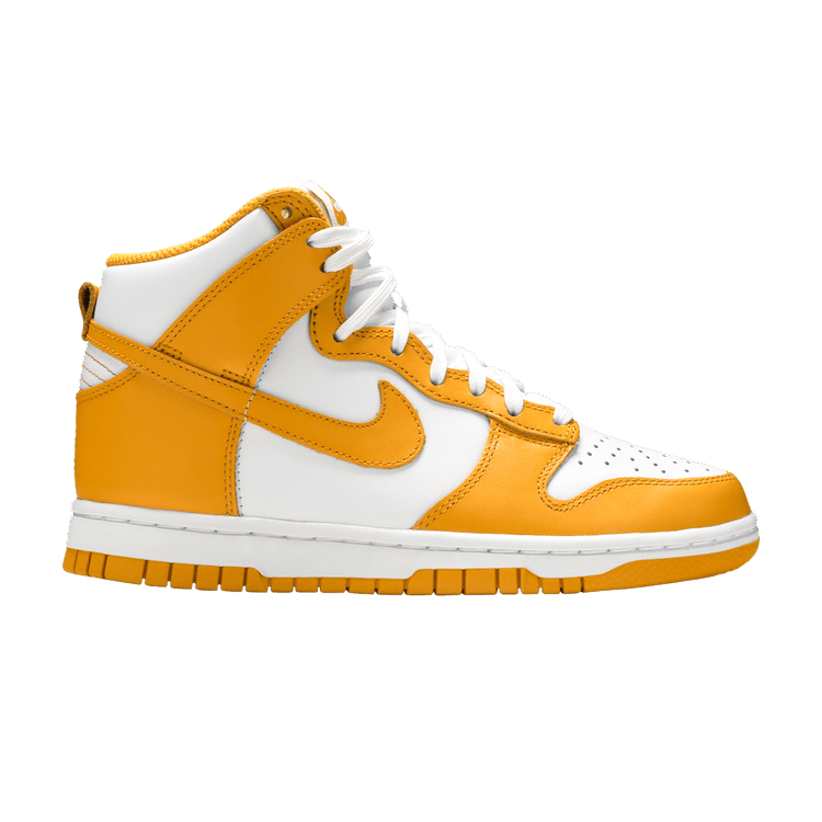 Nike Wmns Dunk High 'Dark Sulfur' — White/Dark Sulfur/White