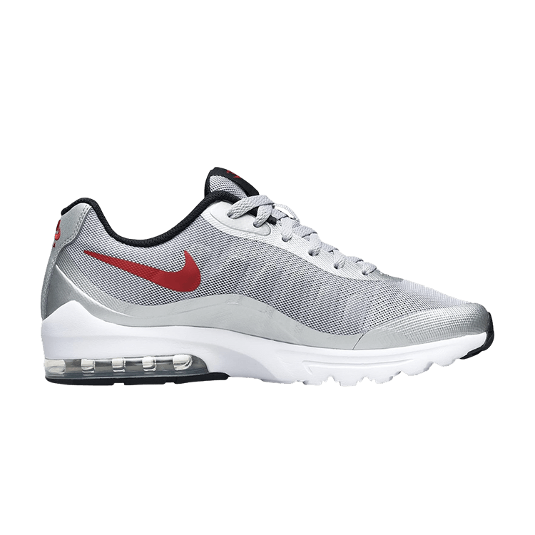 Nike Air Max Invigor 'Wolf Grey Varsity Red' — Wolf Grey/Varsity Red/Black