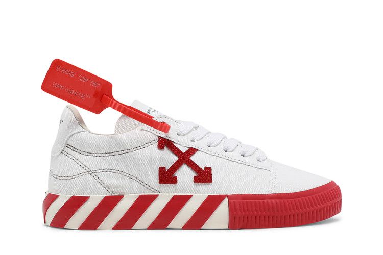 Off-White Wmns Vulc Sneaker 'White Red' — White/Red