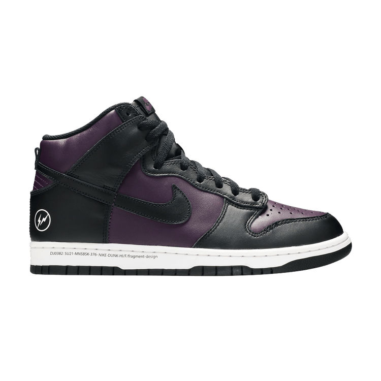 Fragment Design x Nike Dunk High 'Beijing' — Wine/Black/White