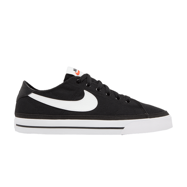 Nike Wmns Court Legacy Canvas 'Black White' — Black/White