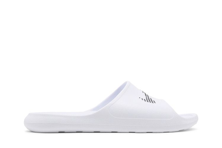 Nike Victori One Slide 'Polka Swoosh - White' — White/Black/White