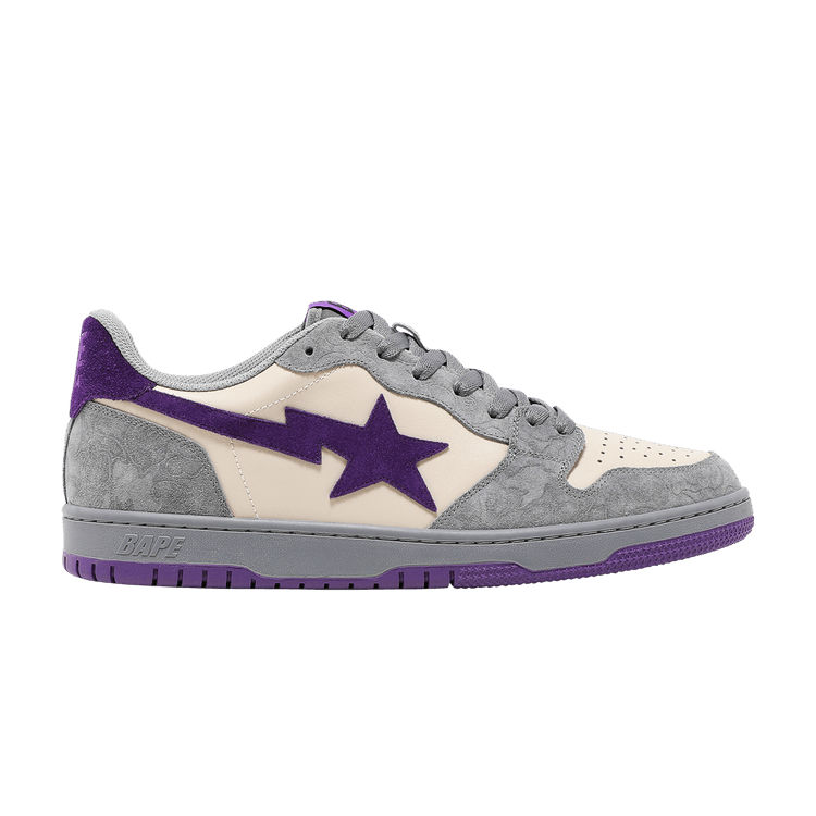 BAPE Court Sta 'Royal Purple' — Calm Mist Grey/Royal Purple/Light Grey/Cream
