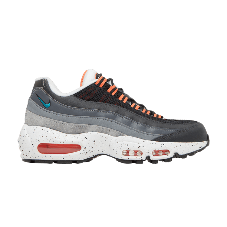 Nike Air Max 95 Recraft GS 'Black Aquamarine' — Black/Turf Orange/White/Aquamarine