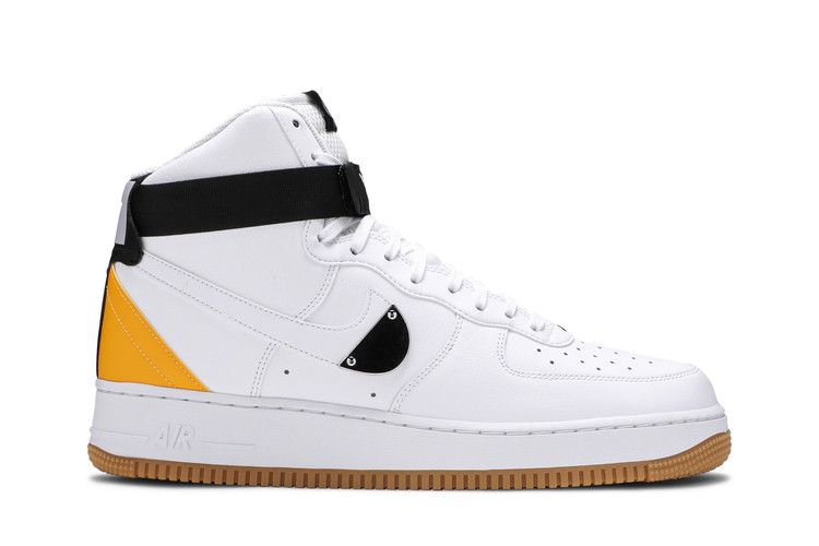 Nike NBA x Air Force 1 High '07 LV8 'White University Gold' — White/University Gold/Wolf Grey/White (2)