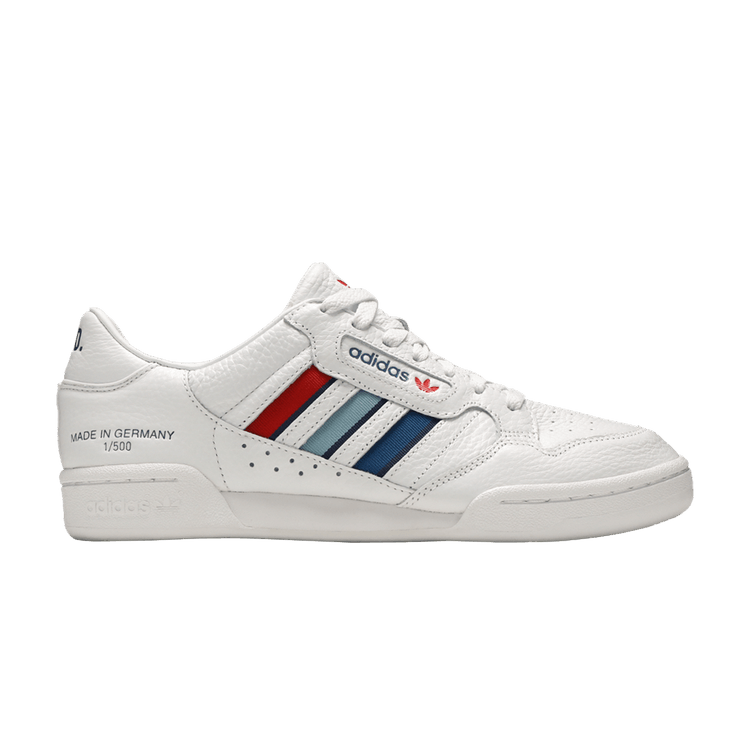 END. x adidas Continental 80 'German Engineering - White' — White/Dark Marine/Clear