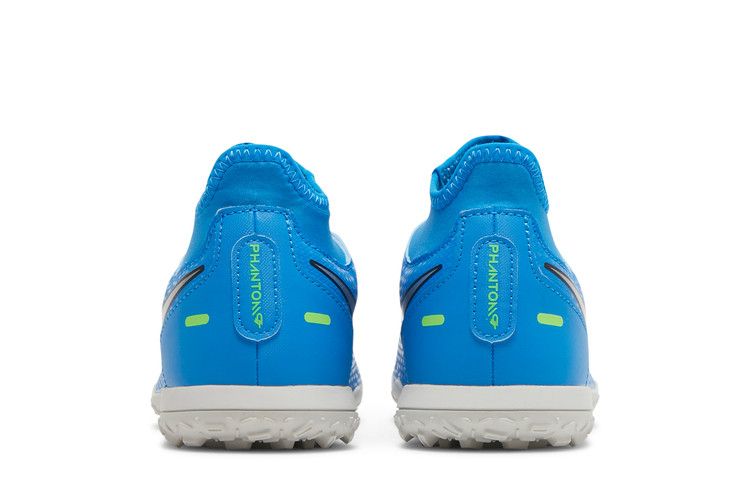 Nike Phantom GT Club DF TF GS 'Photo Blue Metallic Silver' — Photo Blue/Rage Green/Metallic Silver