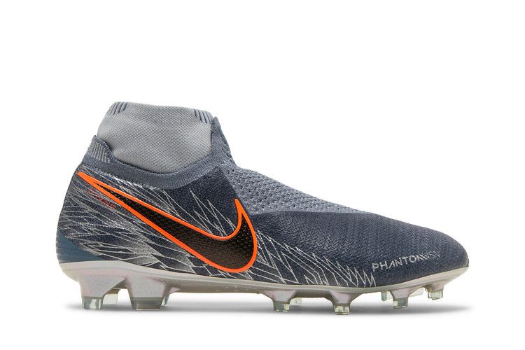 Nike Phantom Vision Elite DF FG 'Wolf Grey Armory Blue' — Wolf Grey/Black/Armory Blue