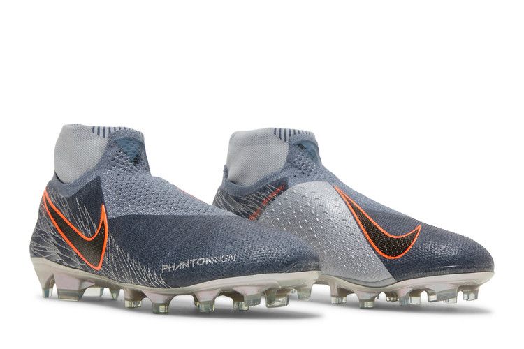 Nike Phantom Vision Elite DF FG 'Wolf Grey Armory Blue' — Wolf Grey/Black/Armory Blue