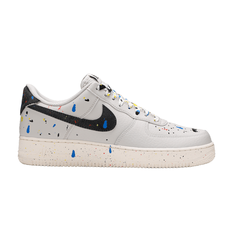 Nike Air Force 1 '07 LV8 'Paint Splatter - Light Bone' — Light Bone/Black/Sail