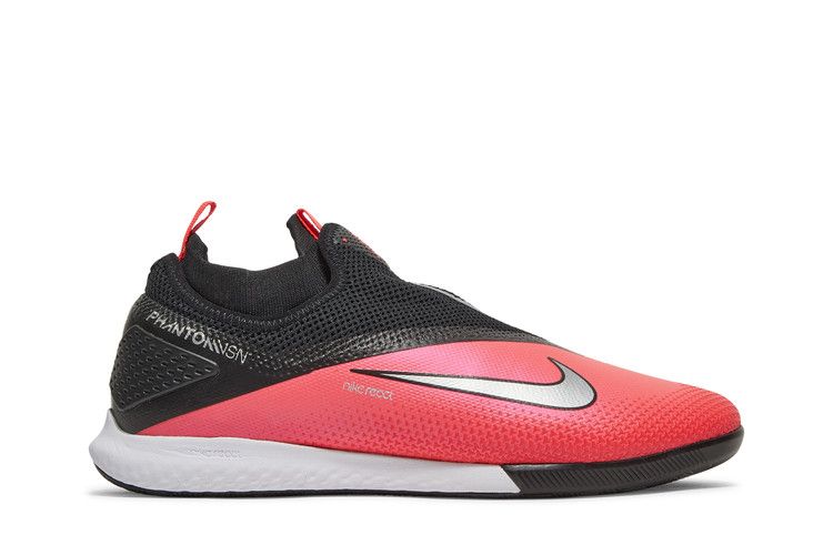 Nike Phantom Vision 2 React Pro DF IC 'Future Lab' — Laser Crimson/Metallic Silver/Black