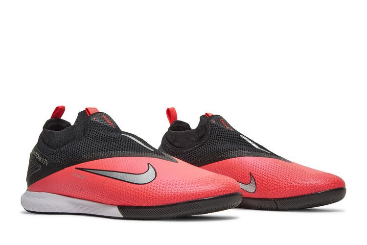Nike Phantom Vision 2 React Pro DF IC 'Future Lab' — Laser Crimson/Metallic Silver/Black