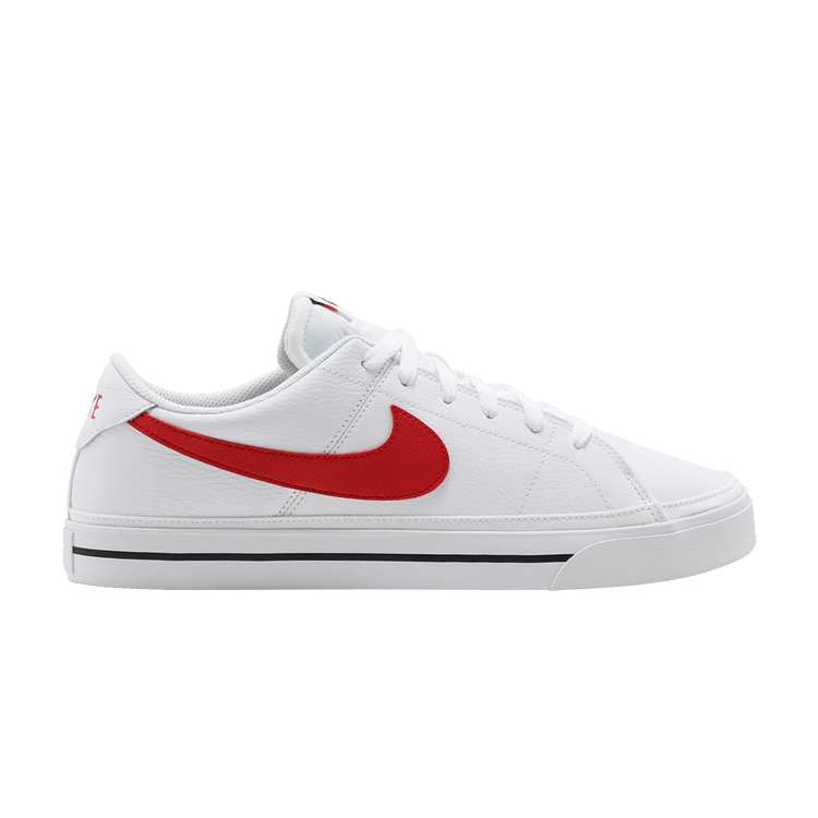 Nike Court Legacy 'White University Red' — White/Black/University Red