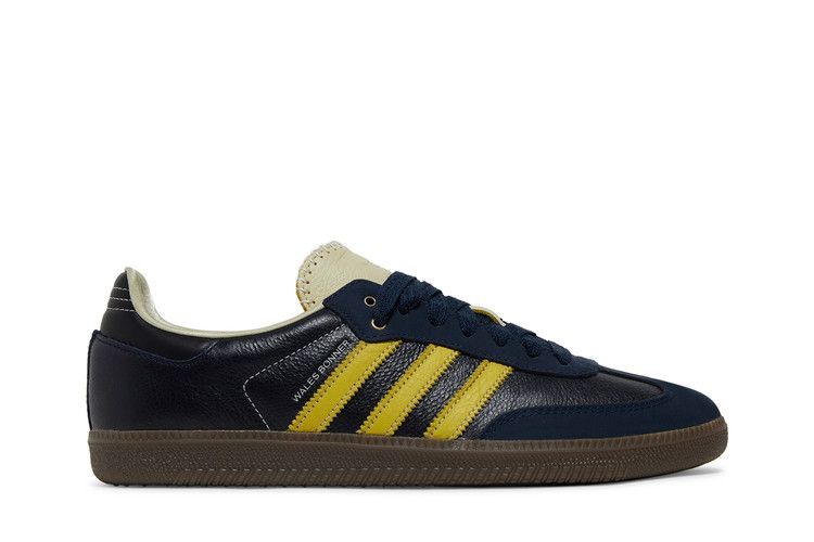 Wales Bonner x adidas Samba 'Collegiate Navy Yellow' — Collegiate Navy/Cream White/Yellow