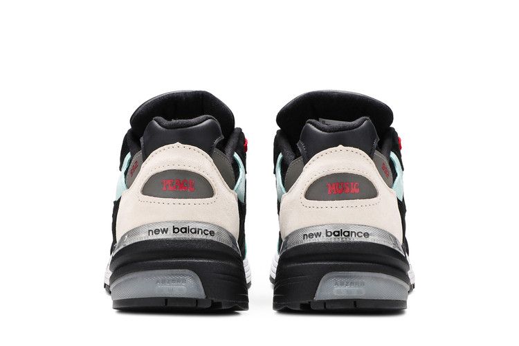 Amoeba Music x Nice Kicks x New Balance 992 Made in USA 'Peace Through Music - Black' — Teal/Black