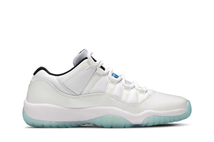 Air Jordan 11 Retro Low GS 'Legend Blue' — White/White/Black/Legend Blue
