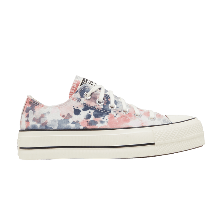 Converse Wmns Chuck Taylor All Star Platform Low 'Washed Florals' — Egret/Terracotta Pink/Black