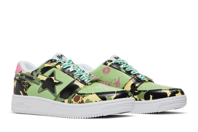 Mo' Wax x Unkle x Bapesta Low M2 'Original Headz' — Green
