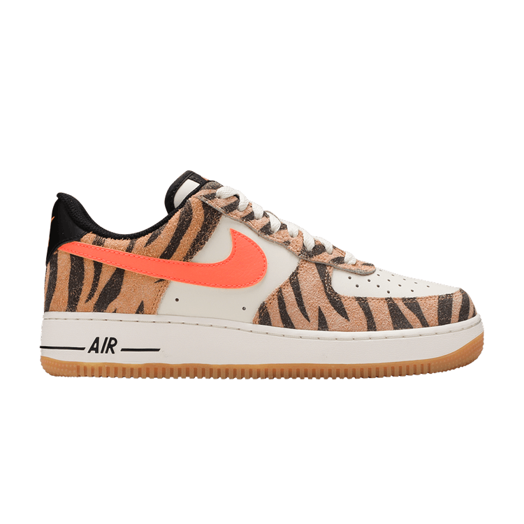 Nike Air Force 1 Low Premium 'Daktari Stripes' — Coconut Milk/Atomic Orange/Fuel Orange