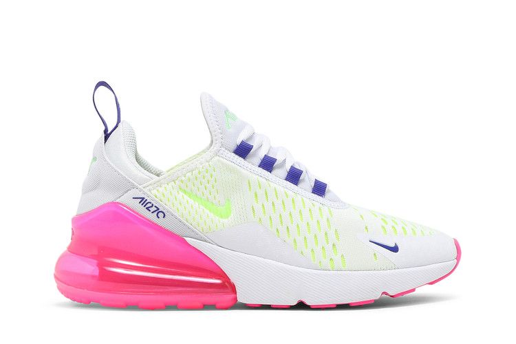 Nike Wmns Air Max 270 'White Pink Blast Volt' — White/Pink Blast/Indigo Burst/Volt (2)