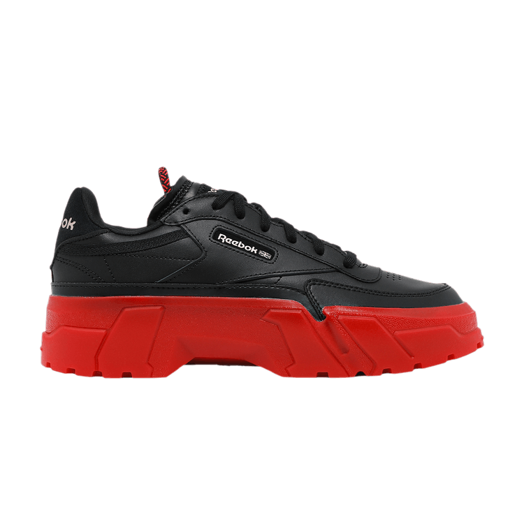 Cardi B x Reebok Wmns Club C 'Black Vector Red' — Core Black/Vector Red/Rose Gold