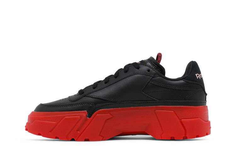 Cardi B x Reebok Wmns Club C 'Black Vector Red' — Core Black/Vector Red/Rose Gold