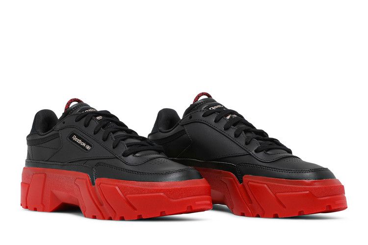 Cardi B x Reebok Wmns Club C 'Black Vector Red' — Core Black/Vector Red/Rose Gold