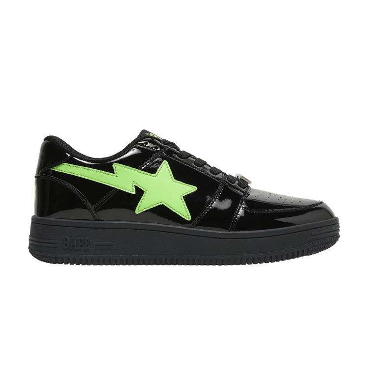 The Weeknd x XO Bapesta Low M2 'Black Neon Green' — Black/Neon Green