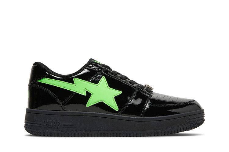 The Weeknd x XO Bapesta Low M2 'Black Neon Green' — Black/Neon Green
