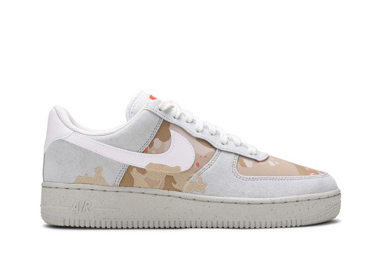 Nike Air Force 1 '07 LX 'Embroidered Desert Camo' — Photon Dust/Team Orange/Grain/Photon Dust (2)