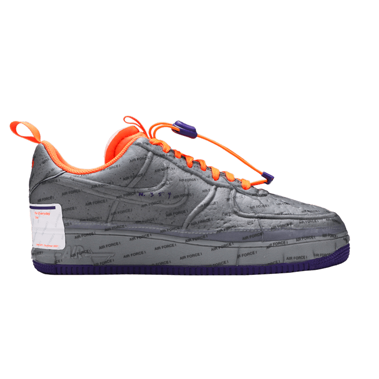 Nike Air Force 1 Low Experimental 'Phoenix Suns' — Light Smoke Grey/Court Purple/Total Orange