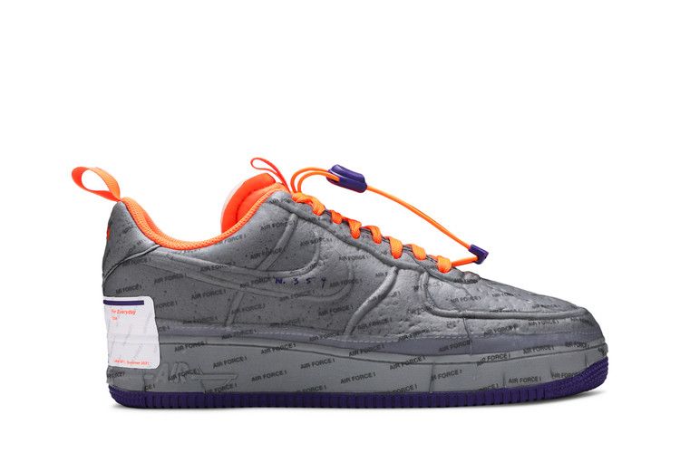 Nike Air Force 1 Low Experimental 'Phoenix Suns' — Light Smoke Grey/Court Purple/Total Orange (2)