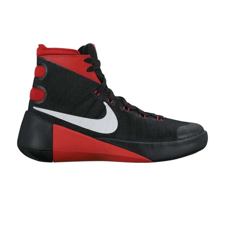 Nike Hyperdunk 2015 GS — Black/Metallic Silver-University Red