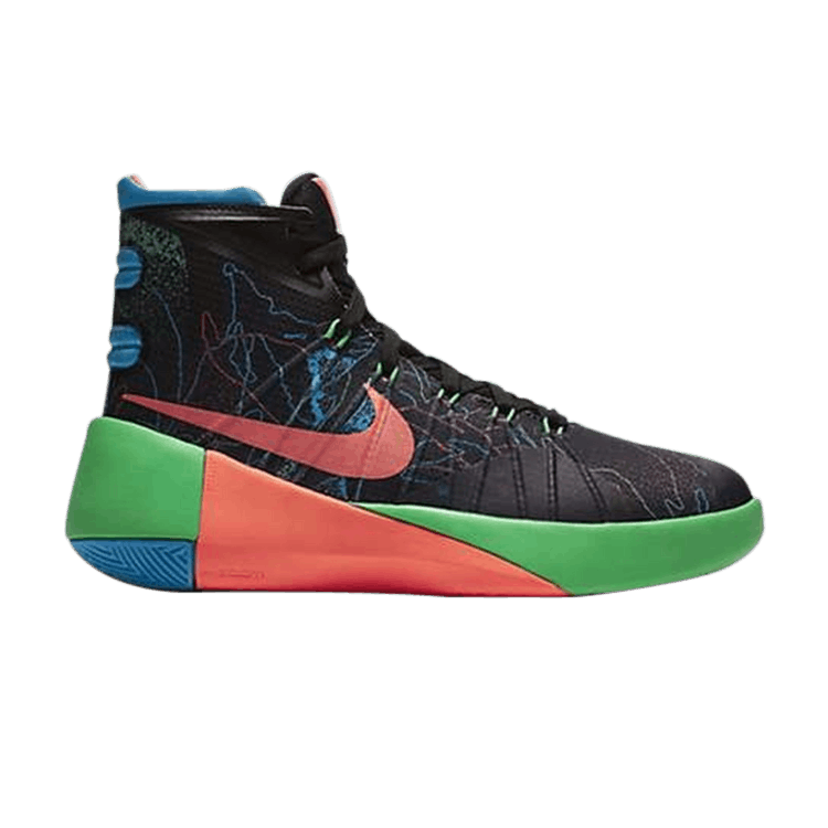 Nike Hyperdunk 2015 GS — Black/Blue Lagoon-Hyper Orange