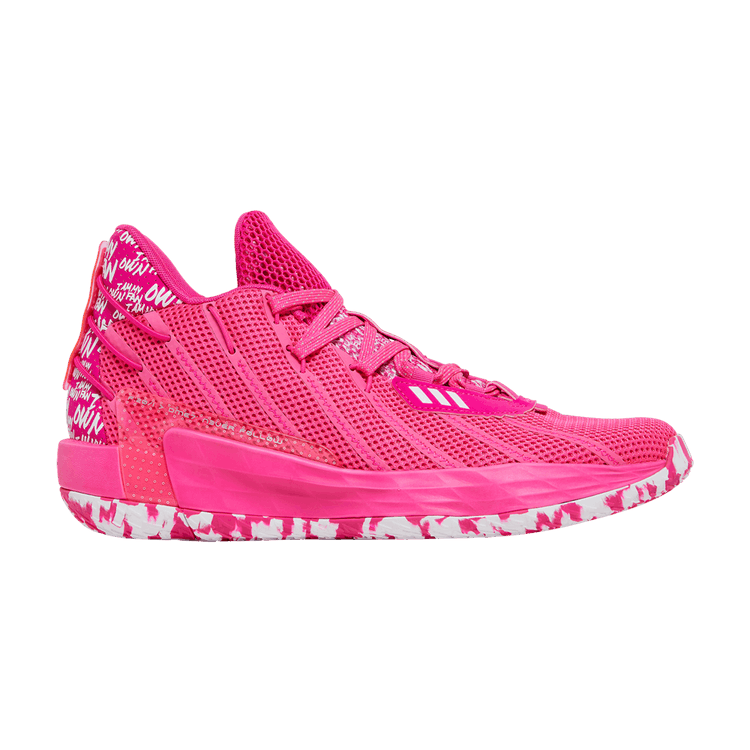 Adidas Dame 7 'I Am My Own Fan - Team Shock Pink' — Team Shock Pink/Silver Metallic/Team Shock Pink