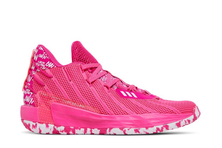 Adidas Dame 7 'I Am My Own Fan - Team Shock Pink' — Team Shock Pink/Silver Metallic/Team Shock Pink