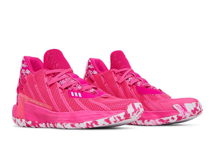 Adidas Dame 7 'I Am My Own Fan - Team Shock Pink' — Team Shock Pink/Silver Metallic/Team Shock Pink