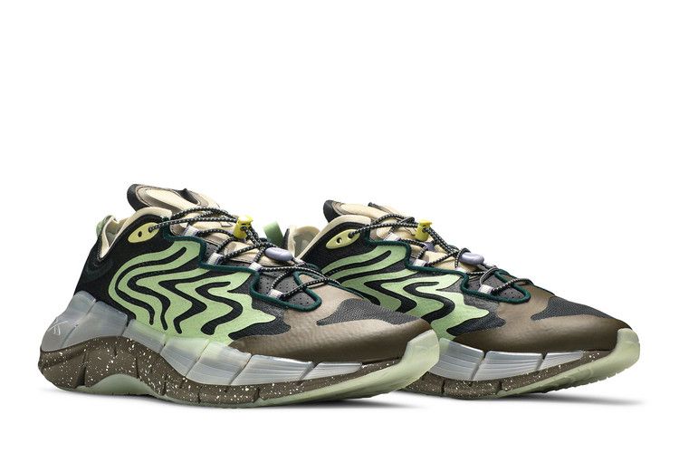 Brain Dead x Reebok Zig Kinetica 2 'Mad Science - Aloe Green' — True Grey 8/Terrain Grey/Aloe Green