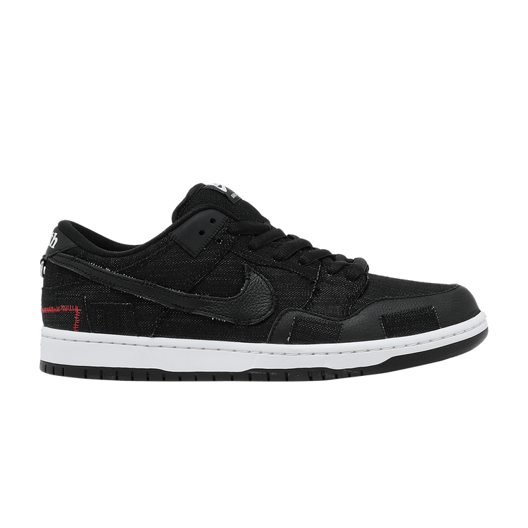 Wasted Youth x Nike Dunk Low SB 'Black Denim' Special Box — Black/University Red/White/Black
