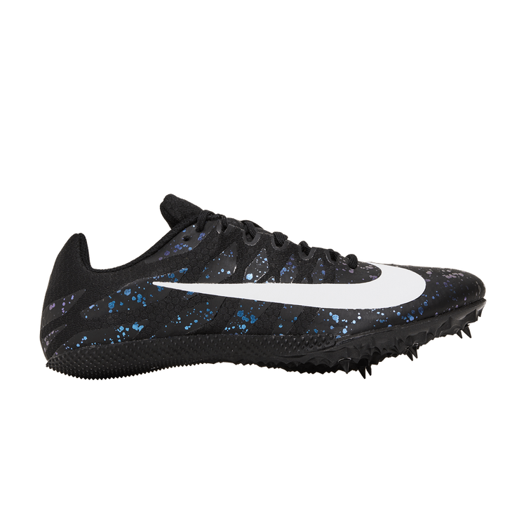 Nike Zoom Rival S 9 'Black Indigo Fog Speckled' — Black/Indigo Fog/White
