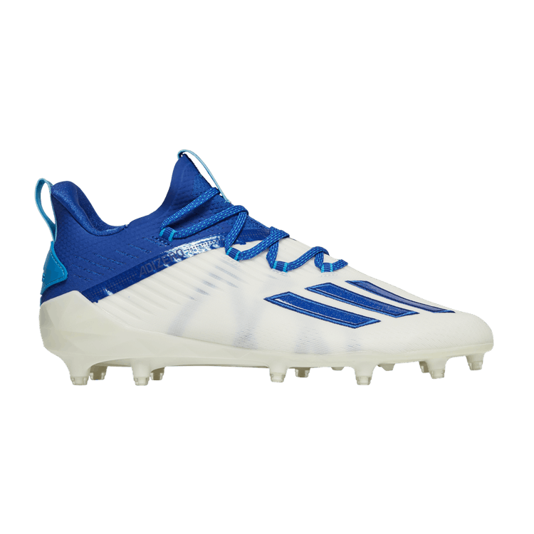 Adidas Adizero Cleat 'White Royal Blue' — Cloud White/Royal Blue/Solar Blue