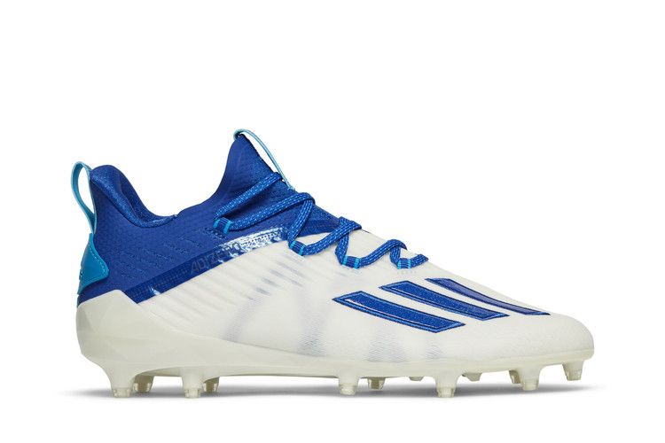Adidas Adizero Cleat 'White Royal Blue' — Cloud White/Royal Blue/Solar Blue