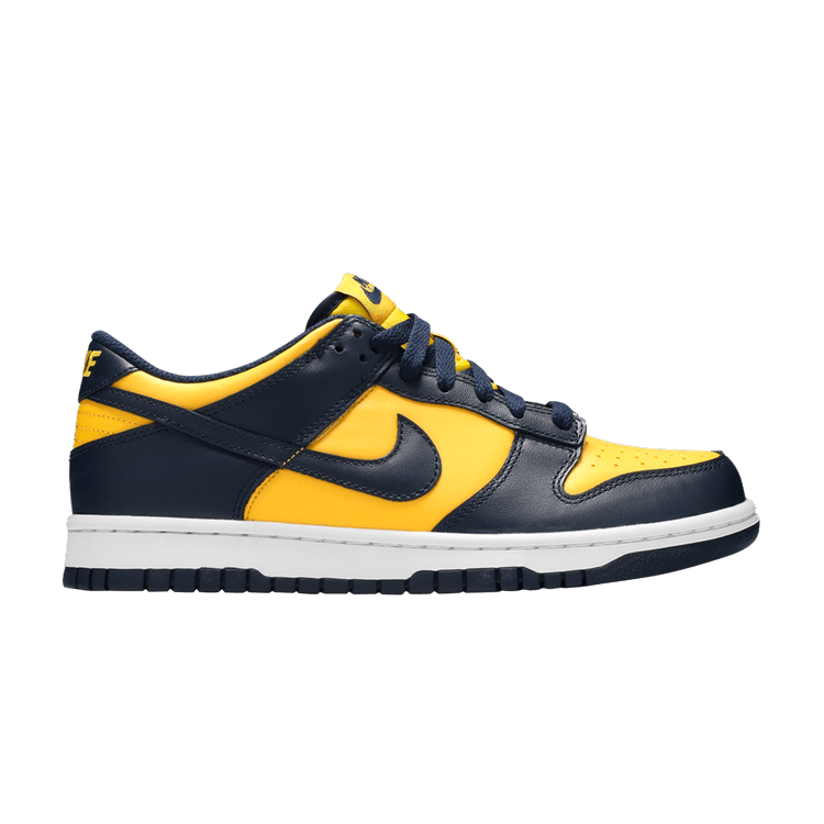 Nike Dunk Low GS 'Michigan' 2021 — Varsity Maize/White/Total Orange/Midnight Navy