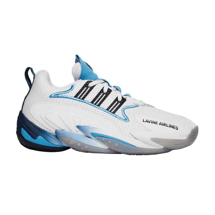 Adidas Crazy BYW 2.0 'LaVine Airlines' — Cloud White/Core Black/Hazy Blue