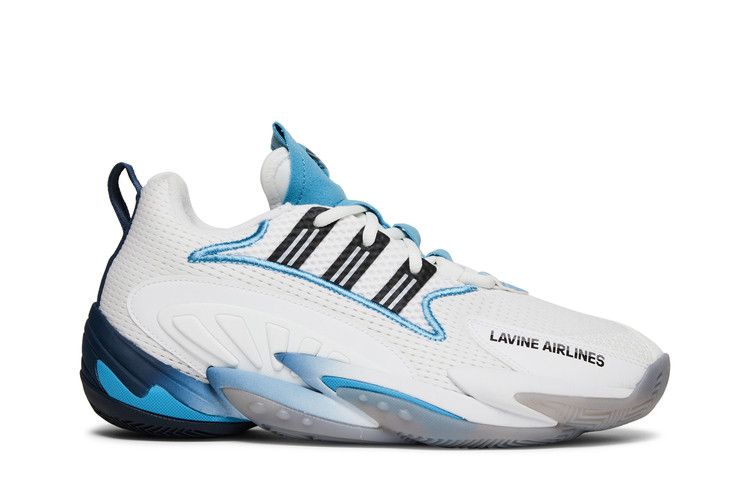 Adidas Crazy BYW 2.0 'LaVine Airlines' — Cloud White/Core Black/Hazy Blue
